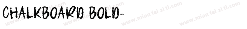 chalkboard bold字体转换